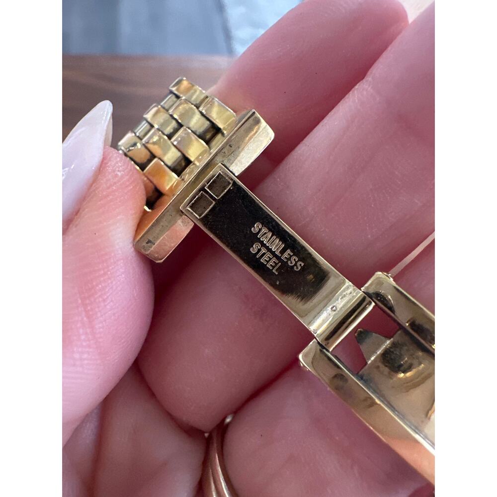 Michele Deco 18K Gold Plated Stainless Steel 33mm Watch - Picture 9 of 10